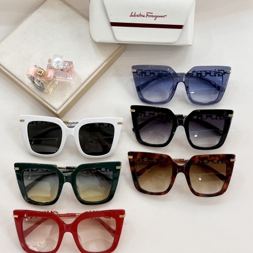 Replica Salvatore Ferragamo AAA Quality Sunglasses #1105008 $60.00 USD for Wholesale