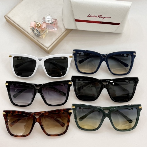 Replica Salvatore Ferragamo AAA Quality Sunglasses #1105014 $60.00 USD for Wholesale