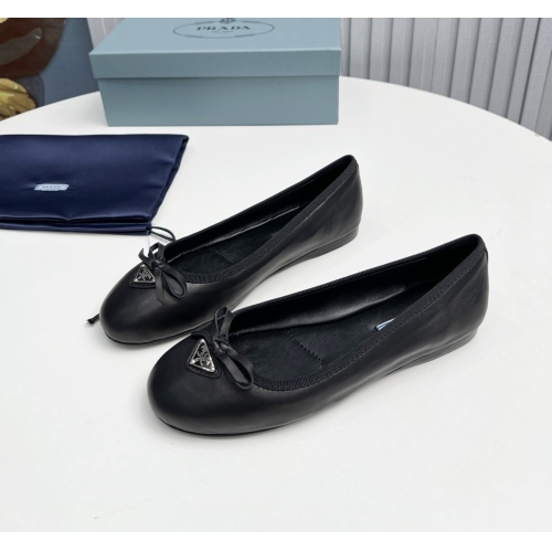 Prada Flat Shoes For Women #1105239 $105.00 USD, Wholesale Replica Prada Flat Shoes