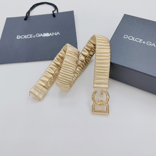 Replica Dolce & Gabbana D&G AAA Quality Belts For Women #1106557 $60.00 USD for Wholesale