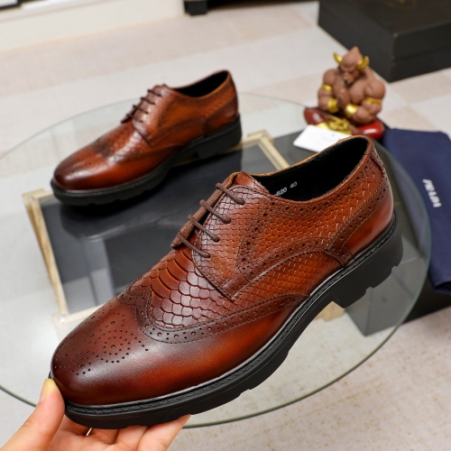 Prada Leather Shoes For Men #1107397