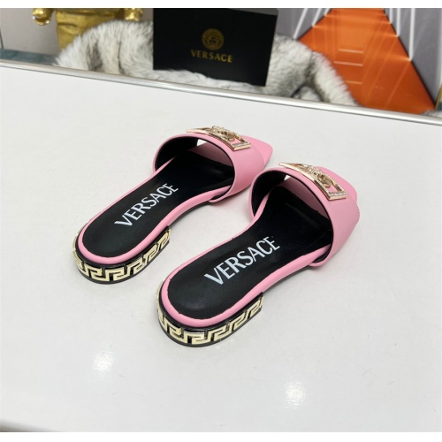 Replica Versace Slippers For Women #1109765 $82.00 USD for Wholesale