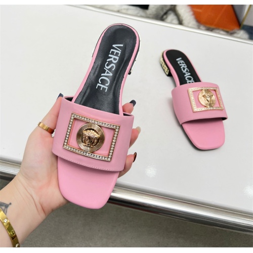 Replica Versace Slippers For Women #1109765 $82.00 USD for Wholesale