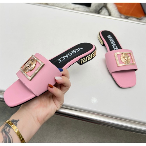 Replica Versace Slippers For Women #1109765 $82.00 USD for Wholesale