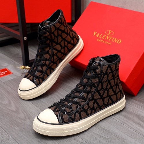 Valentino High Tops Shoes For Men #1110284 $85.00 USD, Wholesale Replica Valentino High Tops Shoes