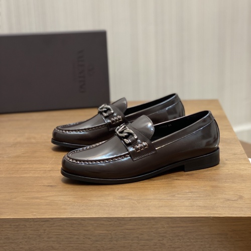 Replica Valentino Leather Shoes For Men #1110444 $165.00 USD for Wholesale