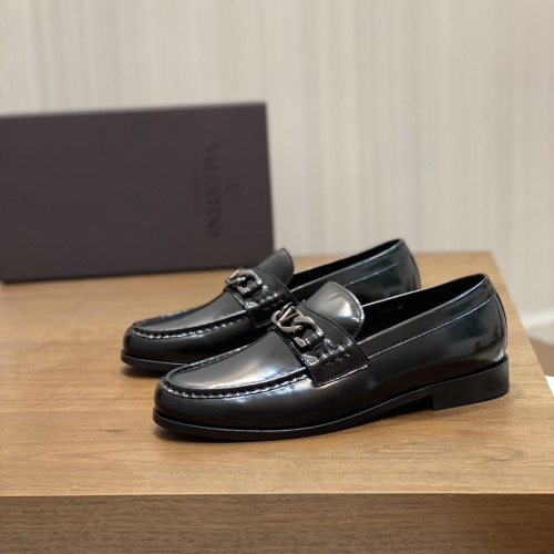Replica Valentino Leather Shoes For Men #1110445 $165.00 USD for Wholesale