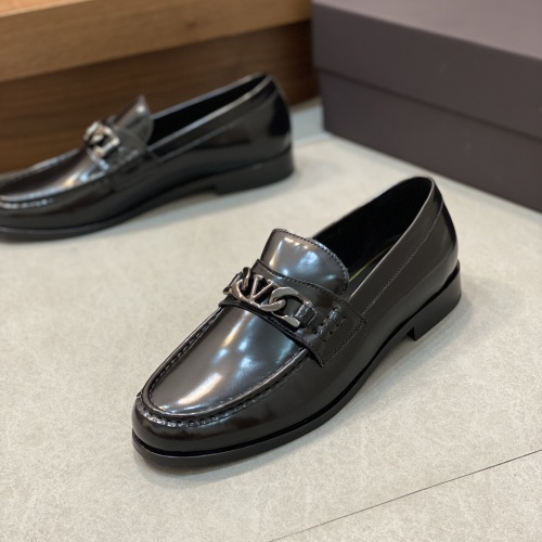 Replica Valentino Leather Shoes For Men #1110445 $165.00 USD for Wholesale