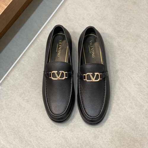 Replica Valentino Leather Shoes For Men #1110448 $165.00 USD for Wholesale