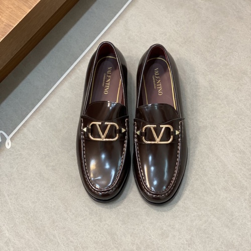 Replica Valentino Leather Shoes For Men #1110452 $165.00 USD for Wholesale