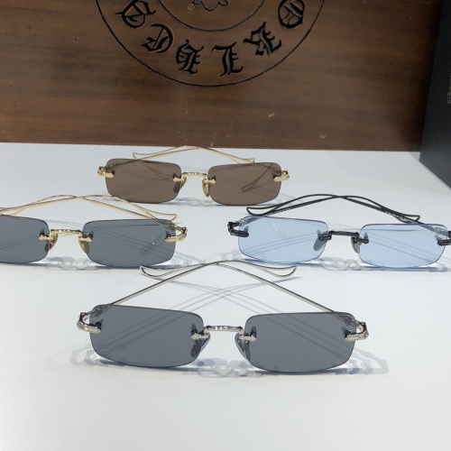 Replica Chrome Hearts AAA Quality Sunglasses #1110611 $56.00 USD for Wholesale
