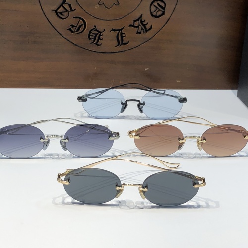 Replica Chrome Hearts AAA Quality Sunglasses #1110622 $56.00 USD for Wholesale