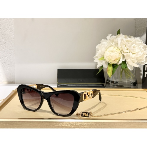 Fendi AAA Quality Sunglasses #1110749 $68.00 USD, Wholesale Replica Fendi AAA Quality Sunglasses