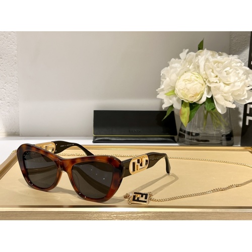 Fendi AAA Quality Sunglasses #1110750 $68.00 USD, Wholesale Replica Fendi AAA Quality Sunglasses