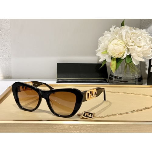 Fendi AAA Quality Sunglasses #1110751 $68.00 USD, Wholesale Replica Fendi AAA Quality Sunglasses