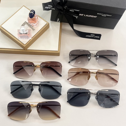 Replica Yves Saint Laurent YSL AAA Quality Sunglasses #1111304 $60.00 USD for Wholesale