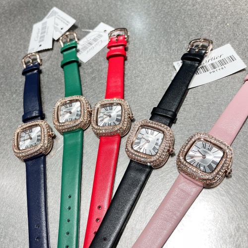 Replica Cartier AAA Quality Watches In Pink For Women #1113191 $135.00 USD for Wholesale