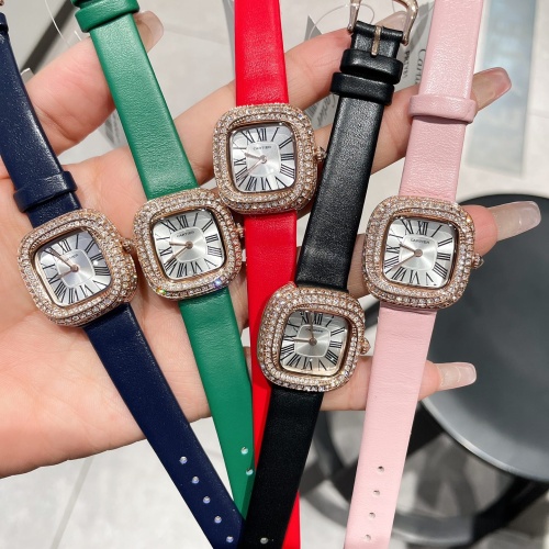 Replica Cartier AAA Quality Watches In Green For Women #1113193 $135.00 USD for Wholesale