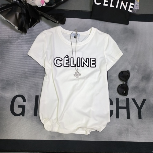 Celine T-Shirts Short Sleeved For Women #1113298