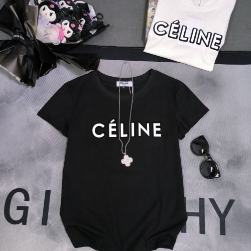 Celine T-Shirts Short Sleeved For Women #1113299