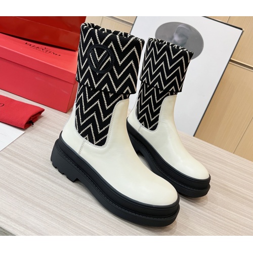 Replica Valentino Boots For Women #1114114 $102.00 USD for Wholesale
