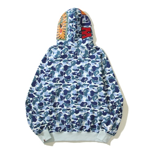 Replica Bape Hoodies Long Sleeved For Men #1114389 $52.00 USD for Wholesale