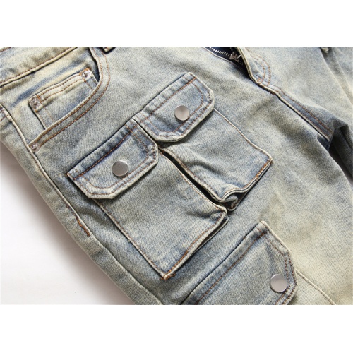 Replica Balmain Jeans For Men #1114614 $48.00 USD for Wholesale
