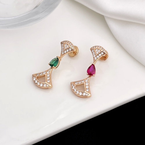 Replica Bvlgari Earrings For Women #1114873 $68.00 USD for Wholesale