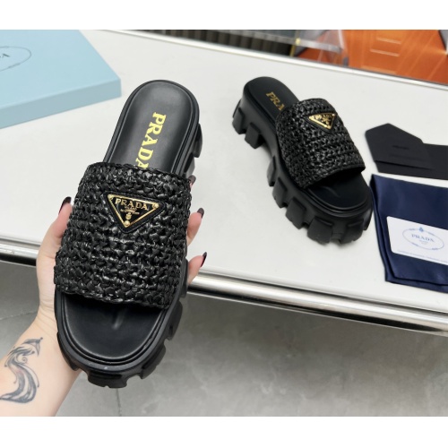Replica Prada Slippers For Women #1115273 $100.00 USD for Wholesale