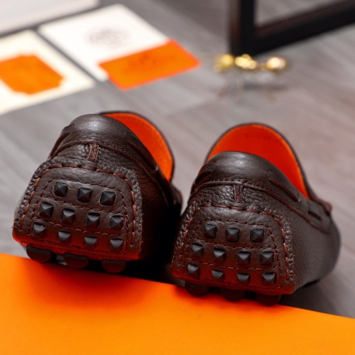 Replica Hermes Leather Shoes For Men #1116688 $72.00 USD for Wholesale