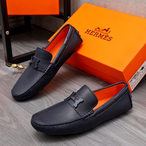 Hermes Leather Shoes For Men #1116689 $72.00 USD, Wholesale Replica Hermes Leather Shoes