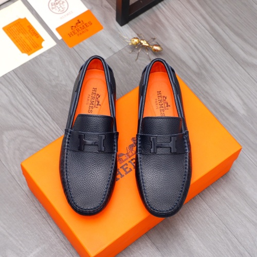 Replica Hermes Leather Shoes For Men #1116689 $72.00 USD for Wholesale