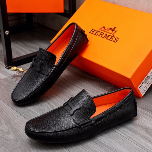 Hermes Leather Shoes For Men #1116690 $72.00 USD, Wholesale Replica Hermes Leather Shoes