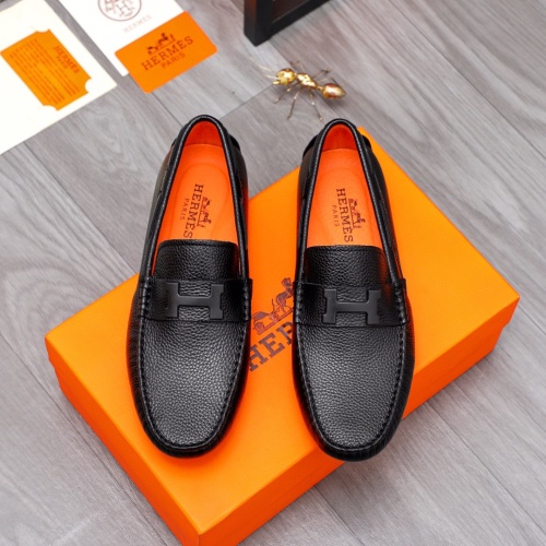 Replica Hermes Leather Shoes For Men #1116690 $72.00 USD for Wholesale