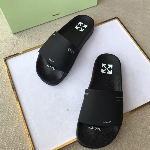 Replica Off-White Slippers For Men #1117105 $42.00 USD for Wholesale