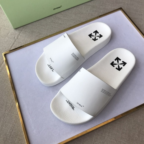 Replica Off-White Slippers For Men #1117113 $42.00 USD for Wholesale