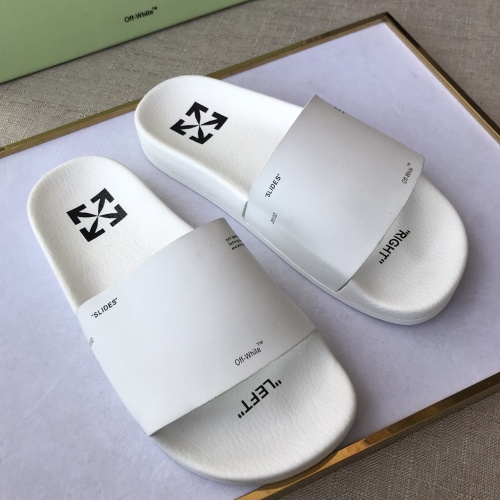 Replica Off-White Slippers For Men #1117113 $42.00 USD for Wholesale