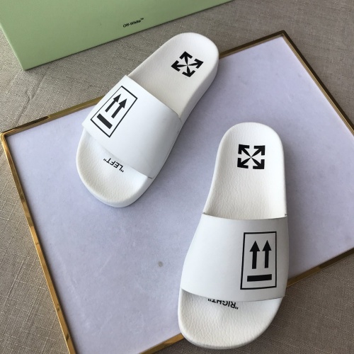 Replica Off-White Slippers For Men #1117119 $42.00 USD for Wholesale