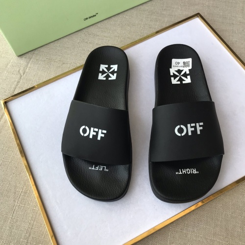 Off-White Slippers For Men #1117121 $42.00 USD, Wholesale Replica Off-White Slippers