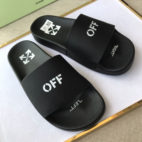 Replica Off-White Slippers For Men #1117121 $42.00 USD for Wholesale