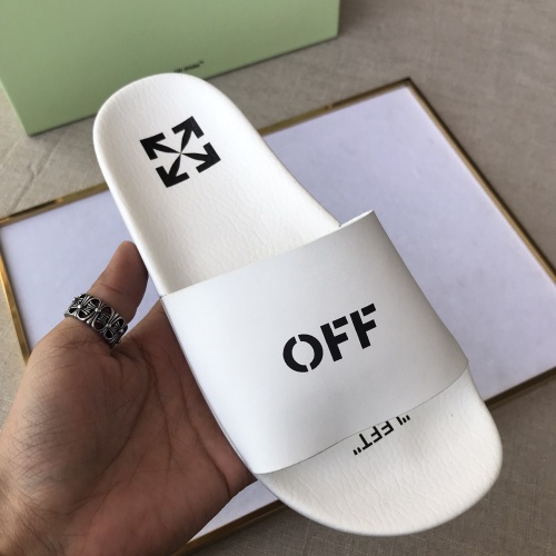 Replica Off-White Slippers For Men #1117123 $42.00 USD for Wholesale