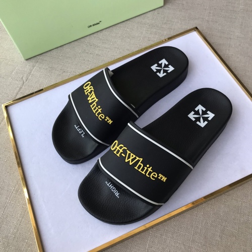 Replica Off-White Slippers For Men #1117126 $42.00 USD for Wholesale