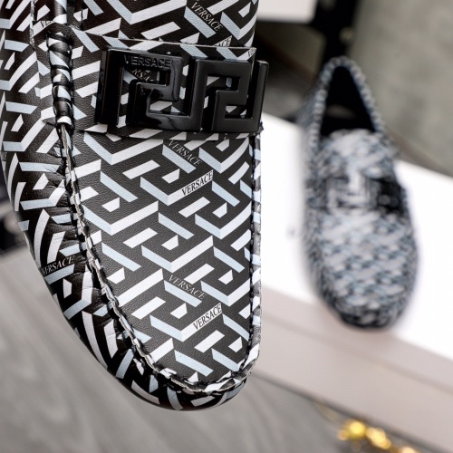 Replica Versace Leather Shoes For Men #1117270 $72.00 USD for Wholesale