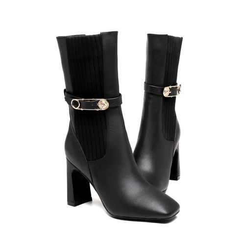 Replica Versace Boots For Women #1117353 $118.00 USD for Wholesale