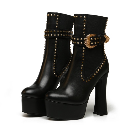 Replica Versace Boots For Women #1117357 $125.00 USD for Wholesale