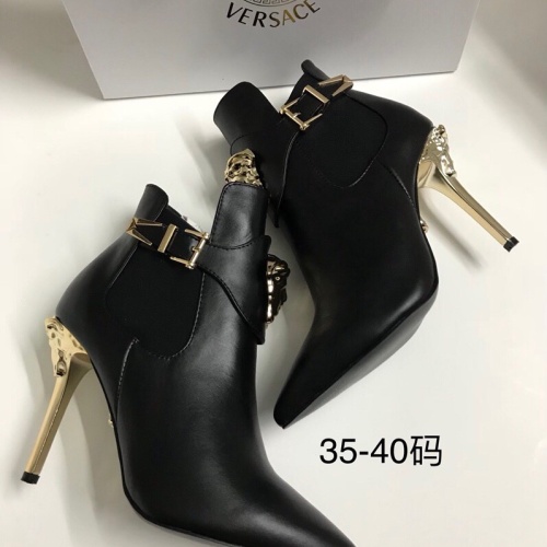 Replica Versace Boots For Women #1117369 $96.00 USD for Wholesale