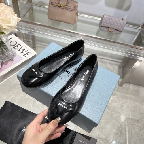 Prada Flat Shoes For Women #1117447 $96.00 USD, Wholesale Replica Prada Flat Shoes