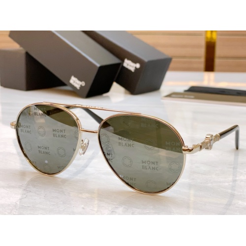 Montblanc AAA Quality Sunglasses #1118362 $60.00 USD, Wholesale Replica Montblanc AAA Quality Sunglasses
