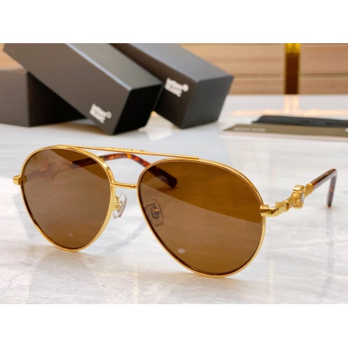 Montblanc AAA Quality Sunglasses #1118365 $60.00 USD, Wholesale Replica Montblanc AAA Quality Sunglasses