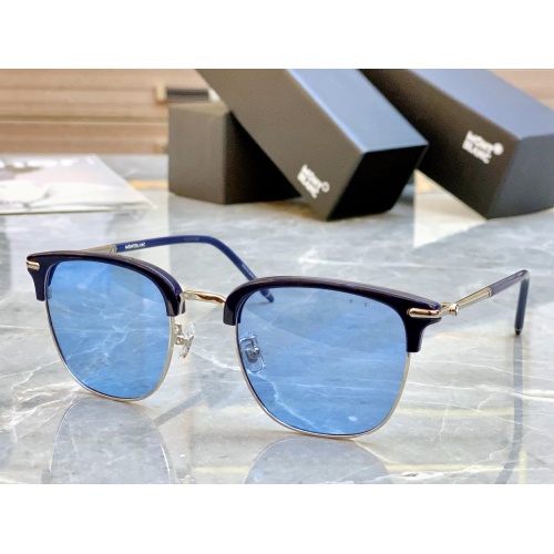 Montblanc AAA Quality Sunglasses #1118370 $64.00 USD, Wholesale Replica Montblanc AAA Quality Sunglasses